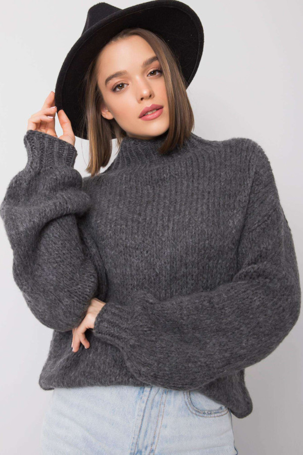 GRAFIT sweter z golfem i szerokim rękawem Ariana RUE PARIS 1