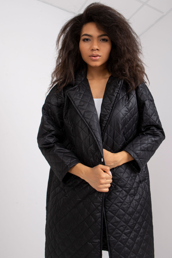 Czarna kurtka z pikowaniem Sofia 4