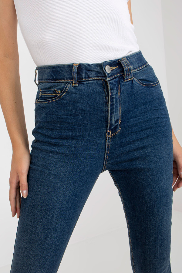 Niebieskie damskie spodnie jeansowe skinny STITCH & SOUL 2