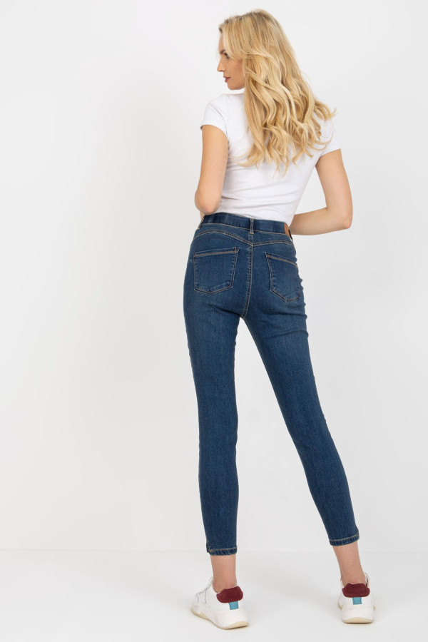 Niebieskie damskie spodnie jeansowe skinny STITCH & SOUL 5