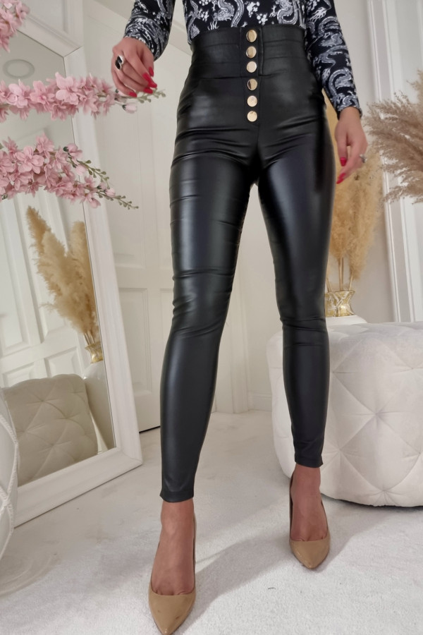 Spodnie woskowane LOPEZ – czarne 2