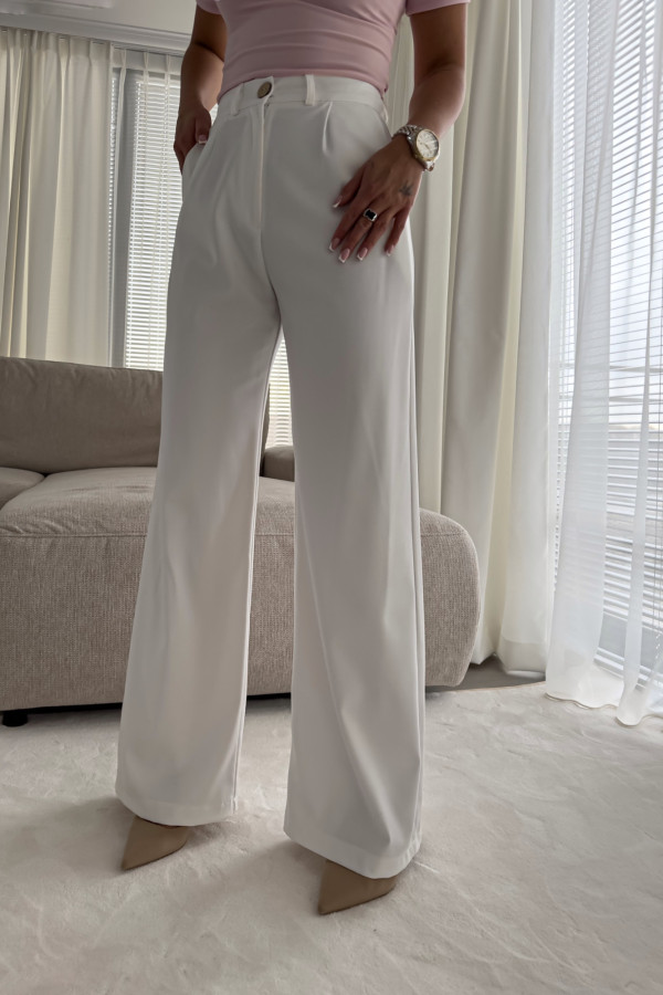 Spodnie SIMPLE – ecru 2